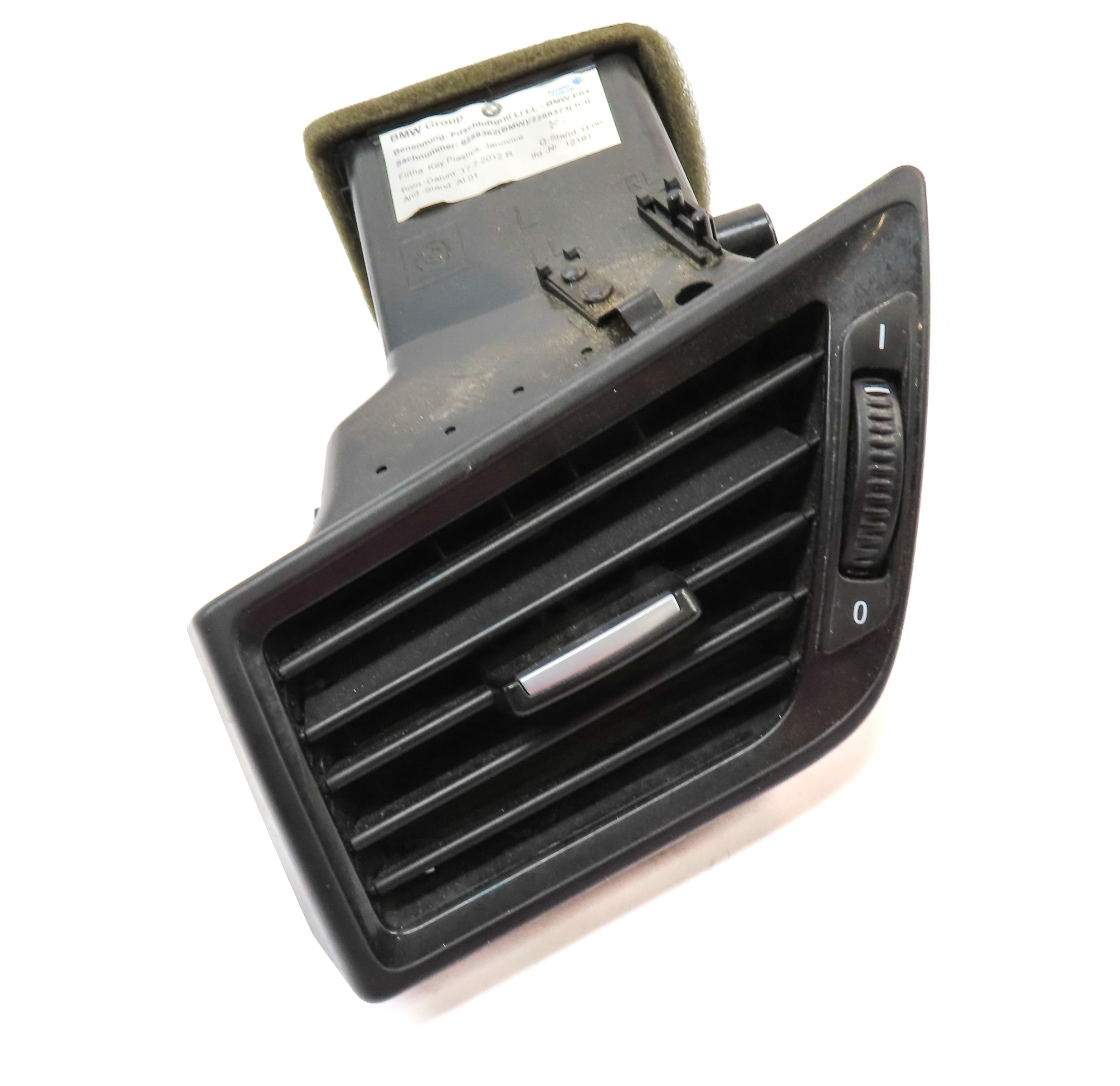 2013 BMW X1 (E84) FRONT LEFT DRIVER DASH HEAT AIR AC HVAC VENT (Black) — exact item pictured
